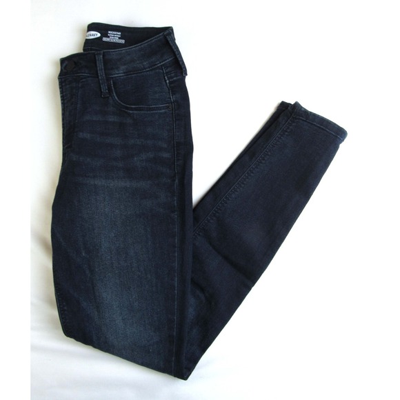 Old Navy Denim - Old Navy Jeans Rockstar Super Skinny High RIse Dark Wash Women's Size 0